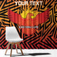 Custom Afro South Africa Cricket Window Curtain Eastern Cape - Go Sunrisers