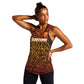 Custom Afro South Africa Cricket Women Racerback Tank Eastern Cape - Go Sunrisers