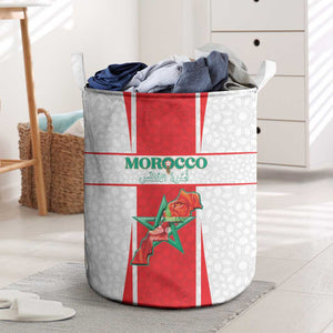 Morocco Football Laundry Basket Atlas Lions Champions 2025 - White - African Pride