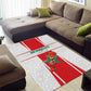 Morocco Football Area Rug Atlas Lions Champions 2025 - White - African Pride
