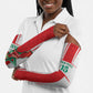 Custom Morocco Football Arm Sleeves Go Champions Atlas Lions - White