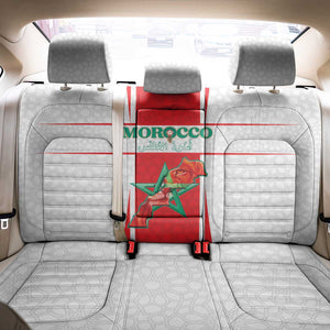 Morocco Football Back Car Seat Cover Atlas Lions Champions 2025 - White - African Pride