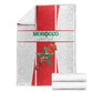 Morocco Football Blanket Atlas Lions Champions 2025 - White - African Pride
