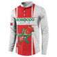 Custom Morocco Football Button Sweatshirt Go Champions Atlas Lions - White