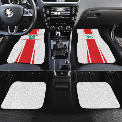 Morocco Football Custom Car Mats Atlas Lions Champions 2025 - White - African Pride