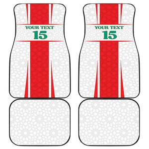 Morocco Football Custom Car Mats Atlas Lions Champions 2025 - White - African Pride