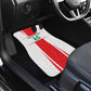 Morocco Football Custom Car Mats Atlas Lions Champions 2025 - White - African Pride