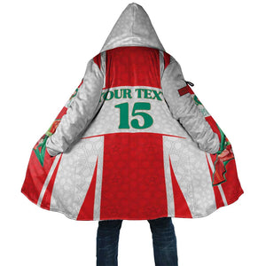 Custom Morocco Football Cloak Go Champions Atlas Lions - White