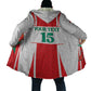 Custom Morocco Football Cloak Go Champions Atlas Lions - White