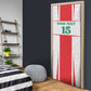 Custom Morocco Football Door Cover Go Champions Atlas Lions - White
