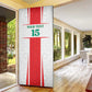 Custom Morocco Football Door Cover Go Champions Atlas Lions - White