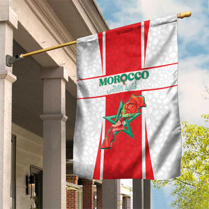 Morocco Football Garden Flag Atlas Lions Champions 2025 - White - African Pride