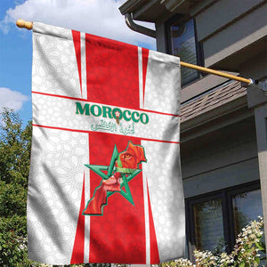 Morocco Football Garden Flag Atlas Lions Champions 2025 - White - African Pride