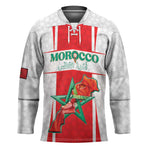 Custom Morocco Football Hockey Jersey Go Champions Atlas Lions - White