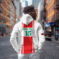 Morocco Football Custom Hoodie Atlas Lions Champions 2025 - White - African Pride