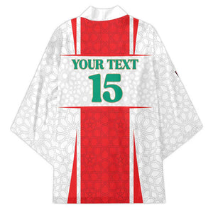 Custom Morocco Football Kimono Go Champions Atlas Lions - White