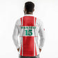 Morocco Football Custom Long Sleeve Polo Shirt Atlas Lions Champions 2025 - White - African Pride