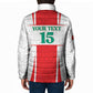 Custom Morocco Football Padded Jacket Go Champions Atlas Lions - White