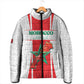 Custom Morocco Football Padded Jacket Go Champions Atlas Lions - White