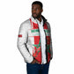 Custom Morocco Football Padded Jacket Go Champions Atlas Lions - White