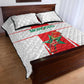 Morocco Football Quilt Bed Set Atlas Lions Champions 2025 - White - African Pride