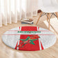 Morocco Football Round Carpet Atlas Lions Champions 2025 - White - African Pride