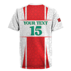 Morocco Football Custom Rugby Jersey Atlas Lions Champions 2025 - White - African Pride