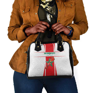 Morocco Football Shoulder Handbag Atlas Lions Champions 2025 - White - African Pride
