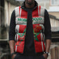 Custom Morocco Football Sleeveless Puffer Jacket Go Champions Atlas Lions - White