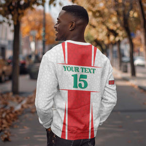 Morocco Football Custom Sweatshirt Atlas Lions Champions 2025 - White - African Pride