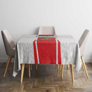 Morocco Football Tablecloth Atlas Lions Champions 2025 - White - African Pride
