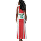 Morocco Football Custom Tank Maxi Dress Atlas Lions Champions 2025 - White - African Pride