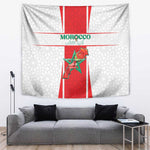 Morocco Football Tapestry Atlas Lions Champions 2025 - White - African Pride