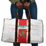 Morocco Football Travel Bag Go Champions Atlas Lions - White