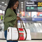 Morocco Football Travel Bag Go Champions Atlas Lions - White