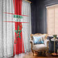 Morocco Football Window Curtain Atlas Lions Champions 2025 - White - African Pride