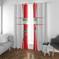 Morocco Football Window Curtain Atlas Lions Champions 2025 - White - African Pride