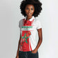 Morocco Football Custom Women Polo Shirt Atlas Lions Champions 2025 - White - African Pride
