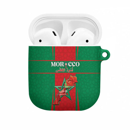 Morocco Football AirPods Case Go Champions Atlas Lions - Red