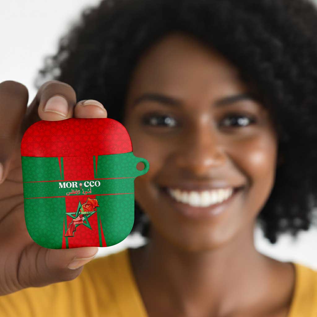 Morocco Football AirPods Case Go Champions Atlas Lions - Red