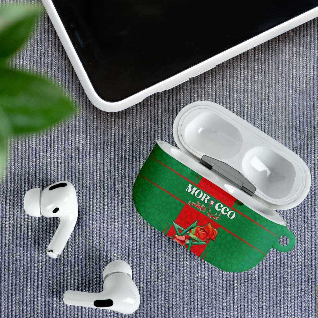Morocco Football AirPods Case Go Champions Atlas Lions - Red