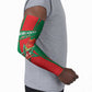 Custom Morocco Football Arm Sleeves Go Champions Atlas Lions - Red