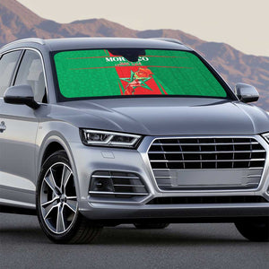 Morocco Football Auto Sun Shade Go Champions Atlas Lions - Red