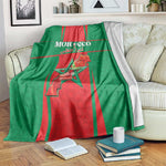 Morocco Football Blanket Atlas Lions Champions 2025 - Red - African Pride