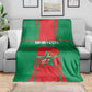 Morocco Football Blanket Atlas Lions Champions 2025 - Red - African Pride