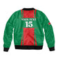 Morocco Football Custom Bomber Jacket Atlas Lions Champions 2025 - Red - African Pride