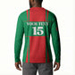 Custom Morocco Football Button Sweatshirt Go Champions Atlas Lions - Red