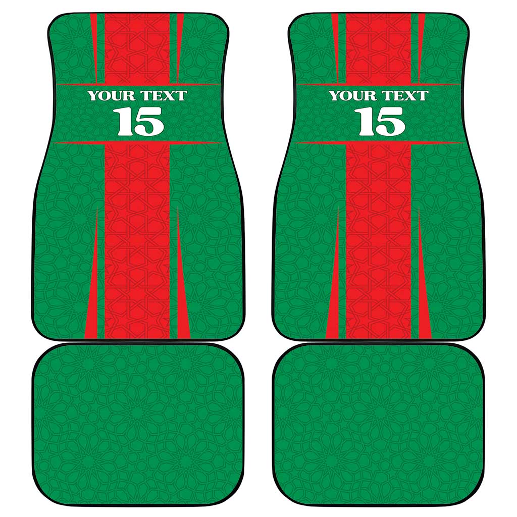 Morocco Football Custom Car Mats Atlas Lions Champions 2025 - Red - African Pride