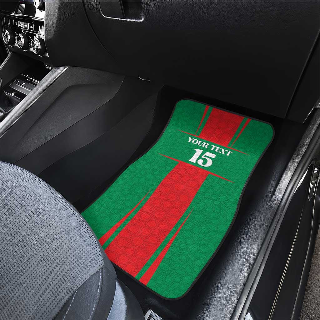 Morocco Football Custom Car Mats Atlas Lions Champions 2025 - Red - African Pride