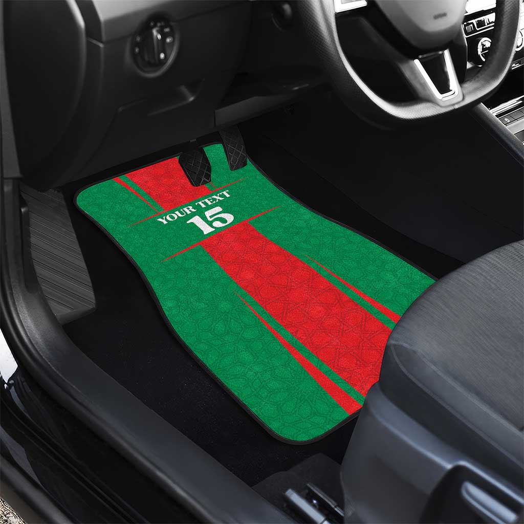 Morocco Football Custom Car Mats Atlas Lions Champions 2025 - Red - African Pride